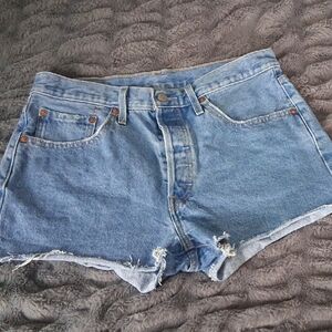 Levis Blue Denim Women's Shorts